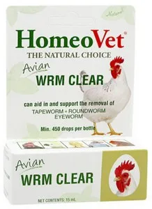 15ml Homeopet AVIAN Digestive Worm Clear - Supplements